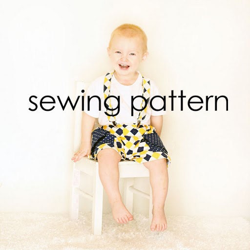 Boys Cargo Shorts - Sewing Pattern, 6m-6