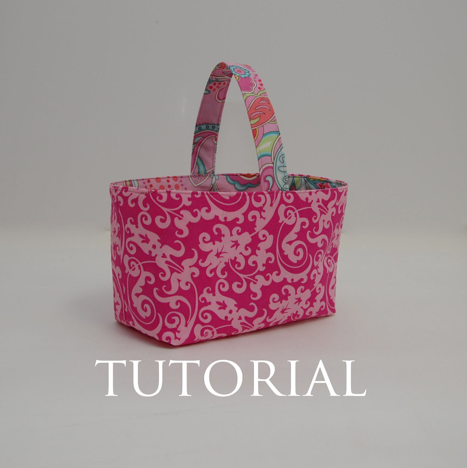 Easter Basket Sewing Tutorial, Bag PDF - Reversible Holiday Basket Pattern