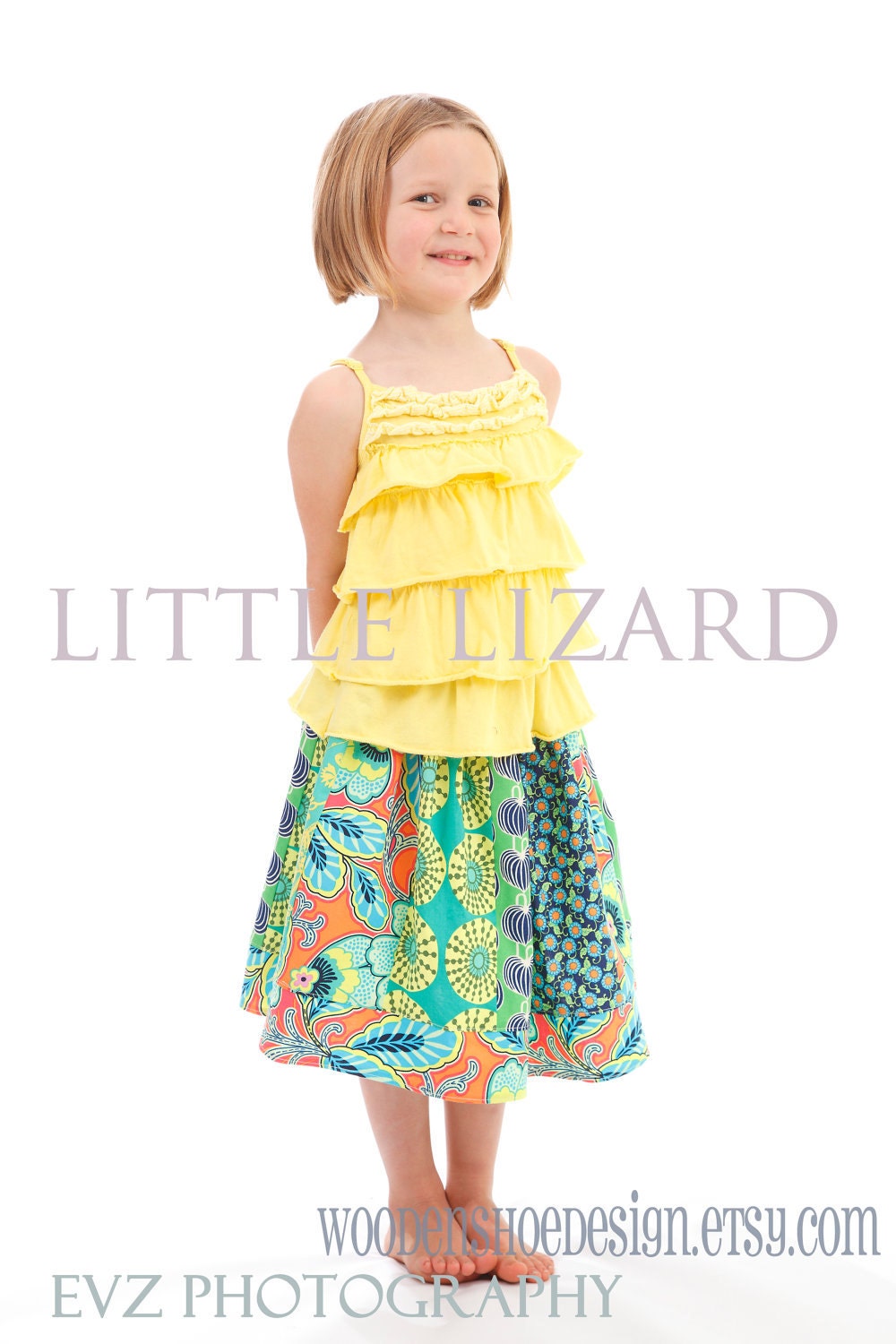 Girls Skirt PATTERN, Girls and Dolls, 3m - 10, Twirl Skirt