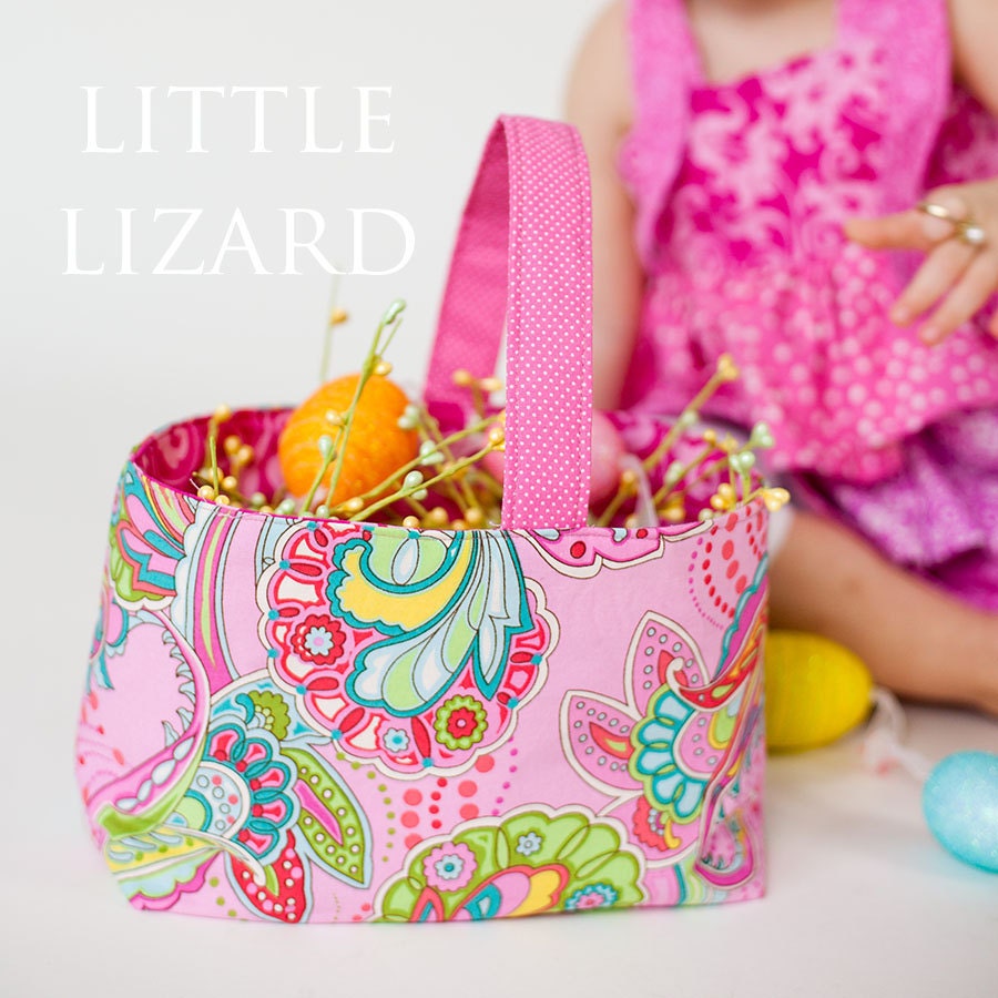 Easter Basket Sewing Tutorial, Bag PDF - Reversible Holiday Basket Pattern