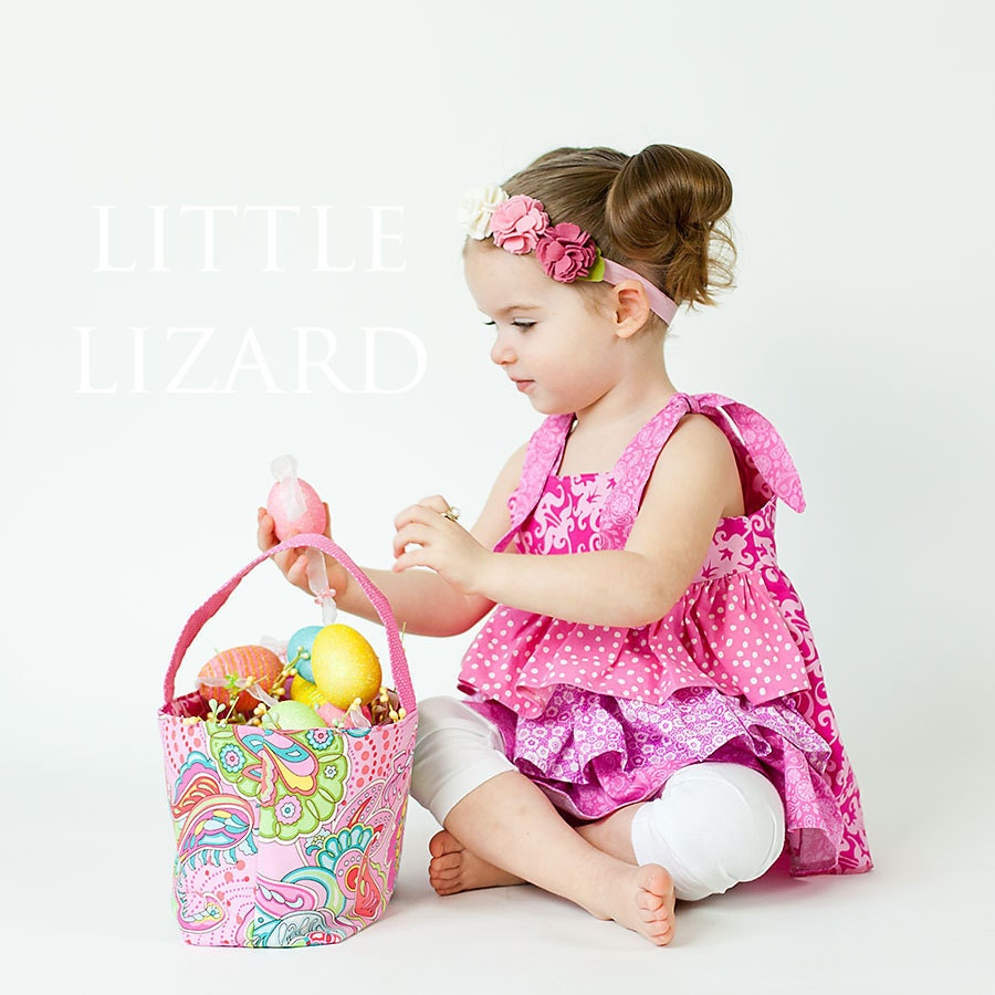 Easter Basket Sewing Tutorial, Bag PDF - Reversible Holiday Basket Pattern