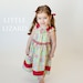 Peasant Dress Sewing Pattern, Dolls and Girls, 6m-8, Millie's Market Dress, PDF