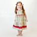 Peasant Dress Sewing Pattern, 6m-8, girls and dolls - Millie's Market Dress