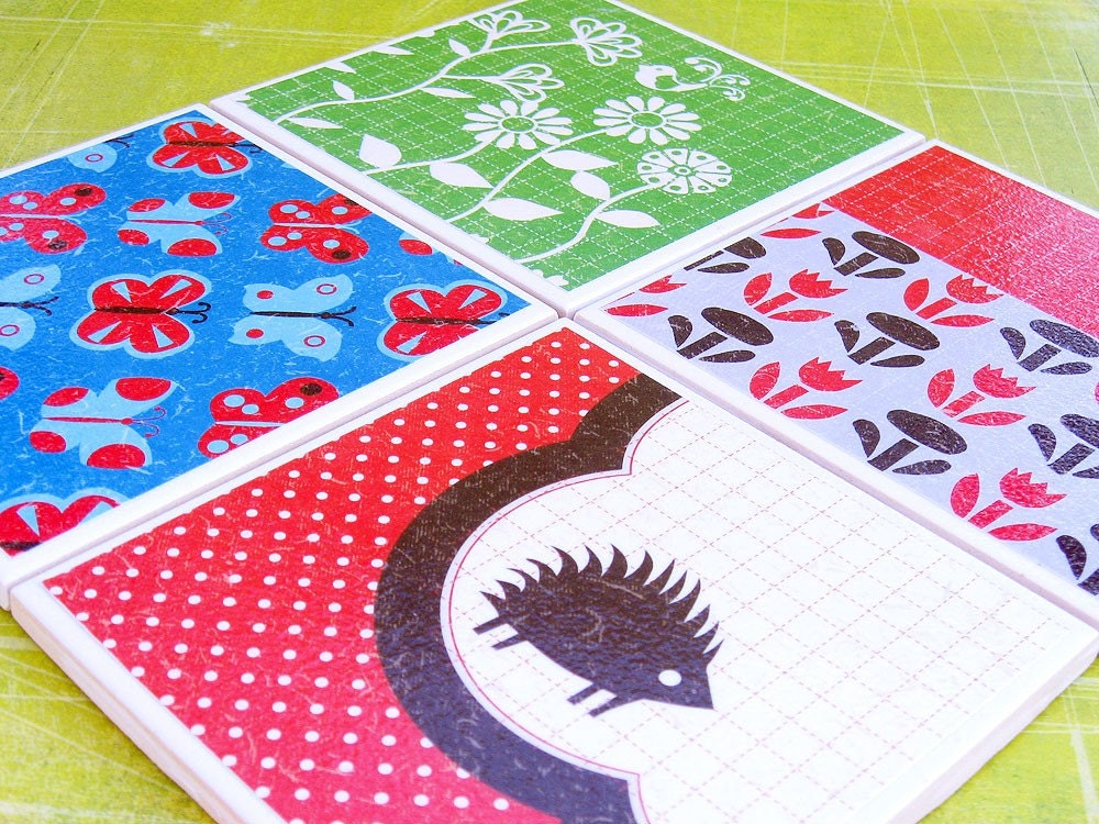 Handmade Coasters - Woodland Whimsy 2