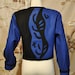 Jacket - Blue and Black Wool - Wearable Art - Beppa Brand - Circa 1980's