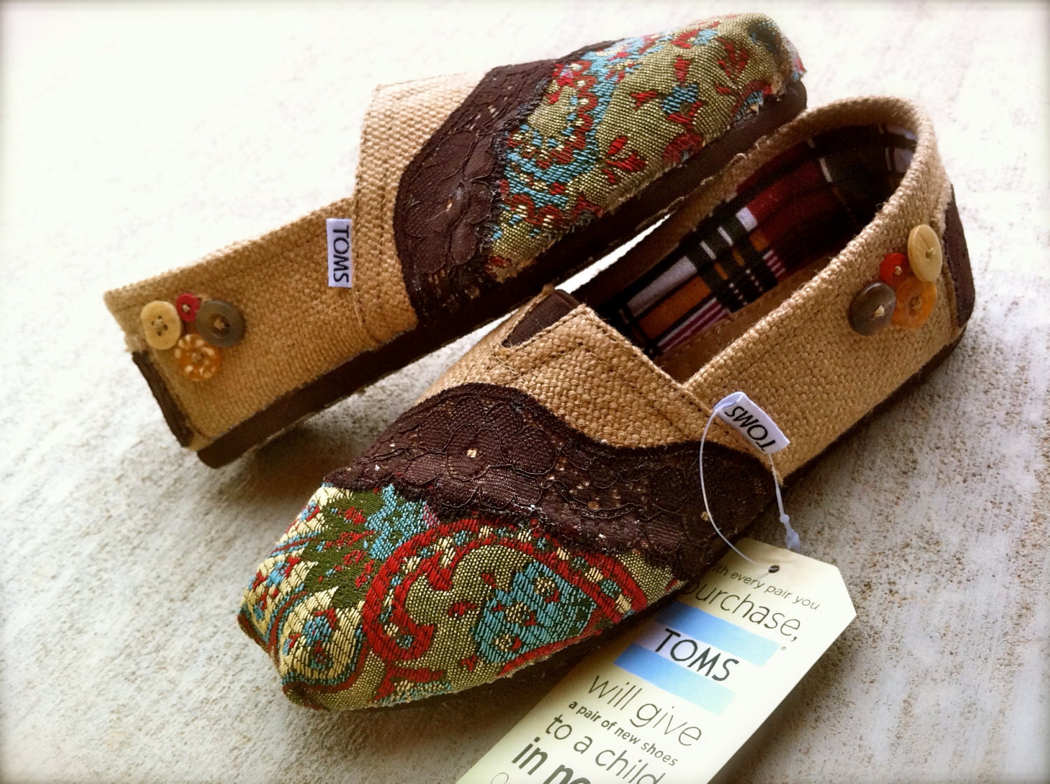 Custom Fabric upholstered Toms