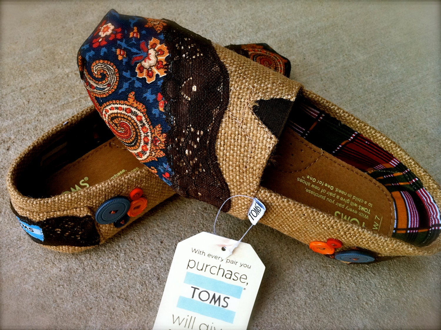 Custom Fabric upholstered Toms