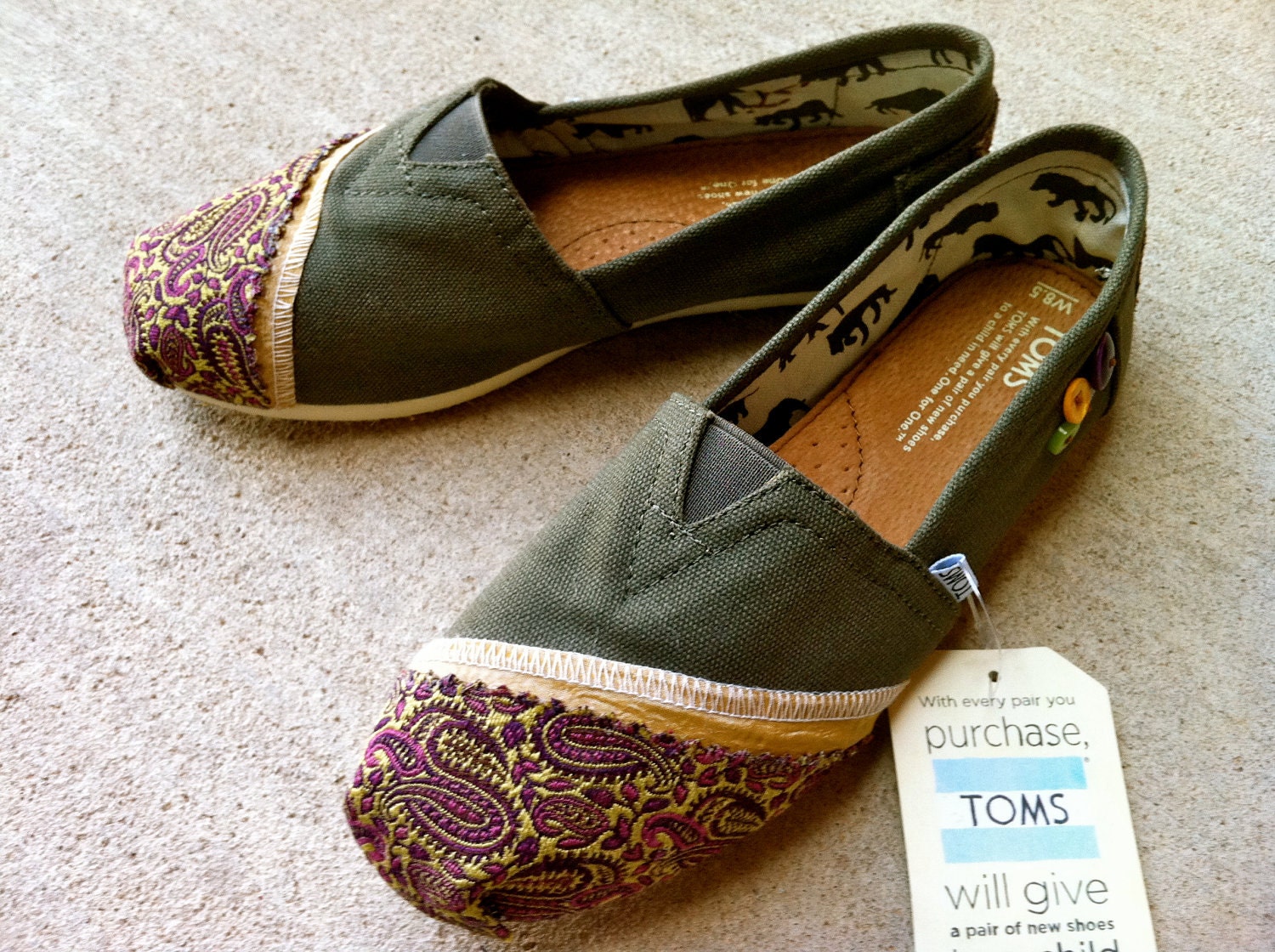 Custom Fabric upholstered Toms