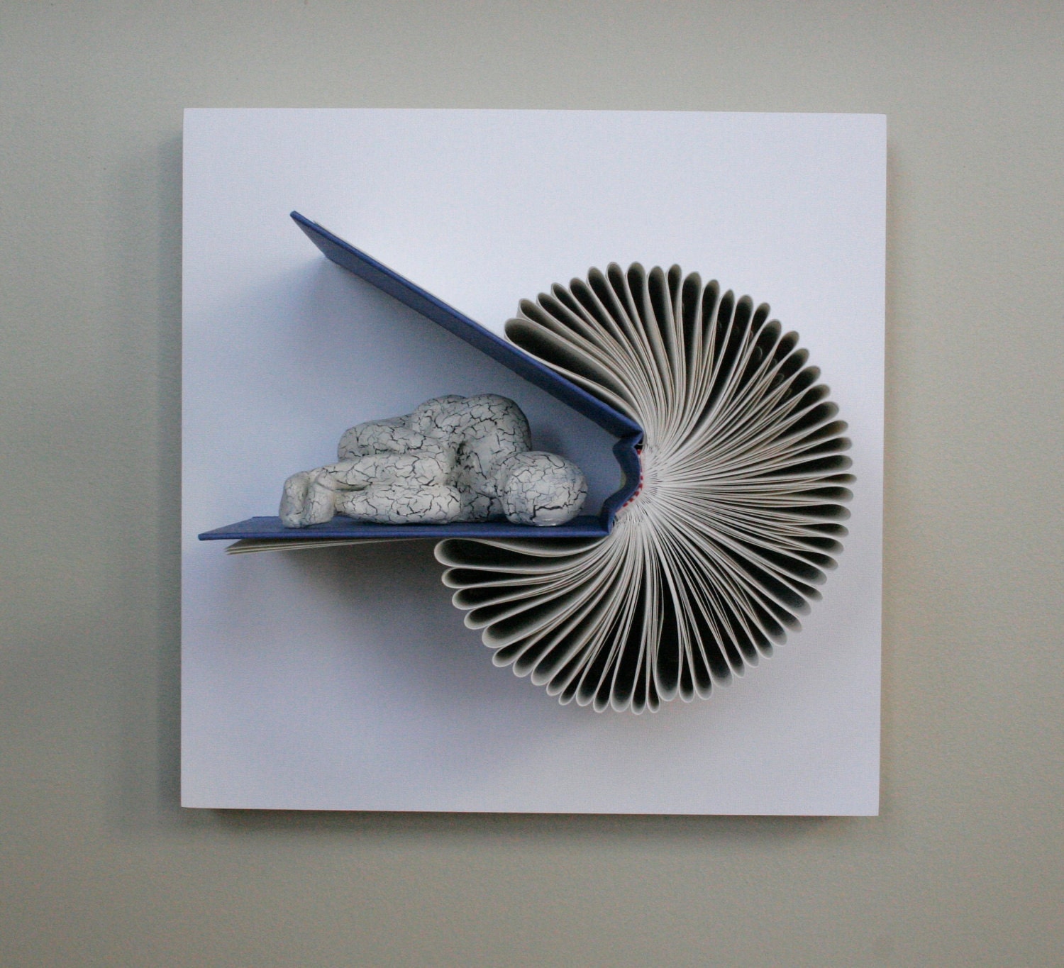 Sleeper on Book Birdie (Original Sculpture)