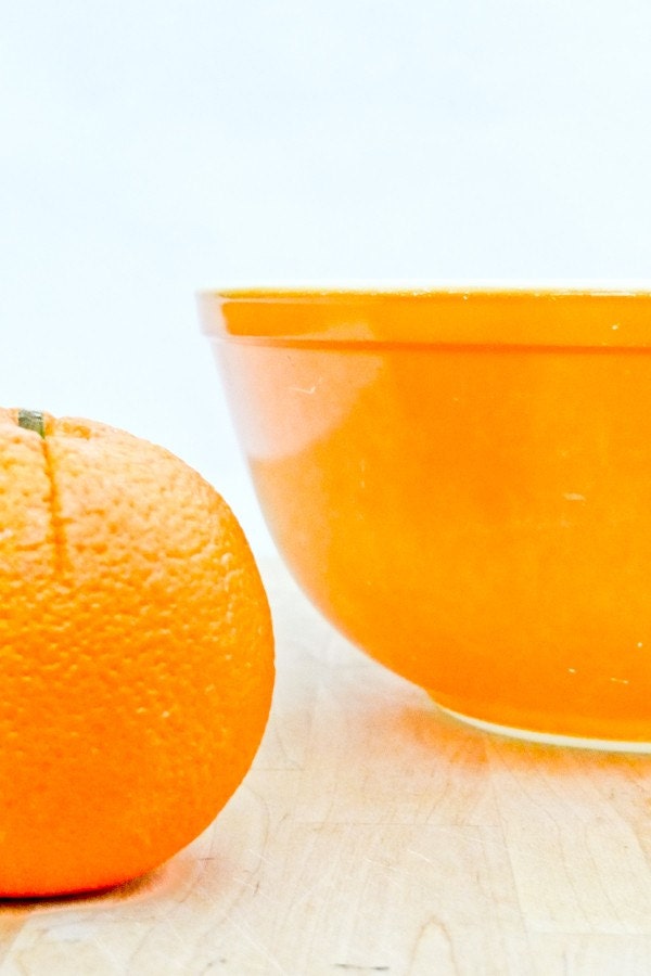 Vintage Orange Mixing Bowl
