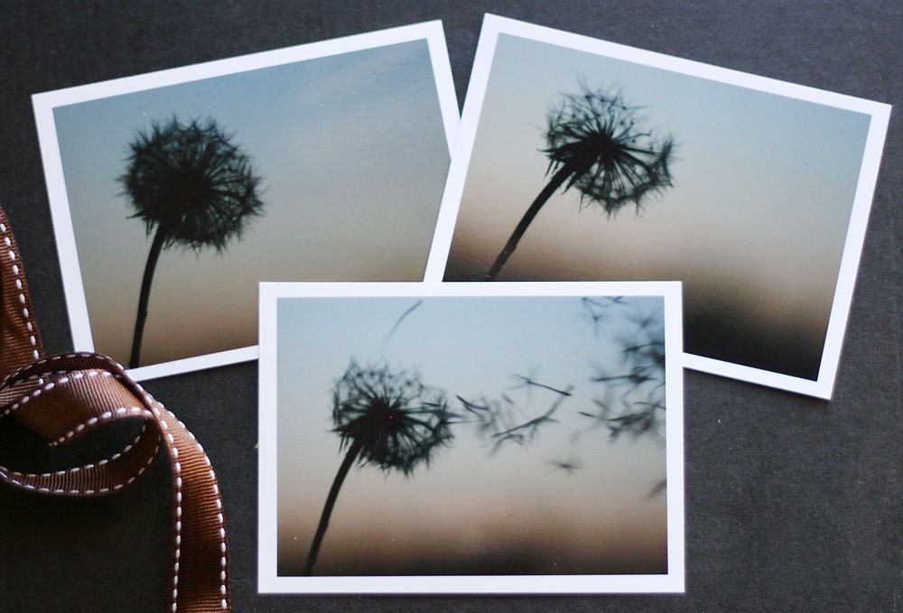 dandelion mini-print set - wishes on the wind