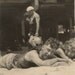 Young Couple at Beach Vintage Black and White Snapshot 1920's