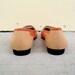 Vintage Coral and Pastel Peach Leather Loafers Sz. 9M // 40