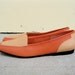Vintage Coral and Pastel Peach Leather Loafers Sz. 9M // 40