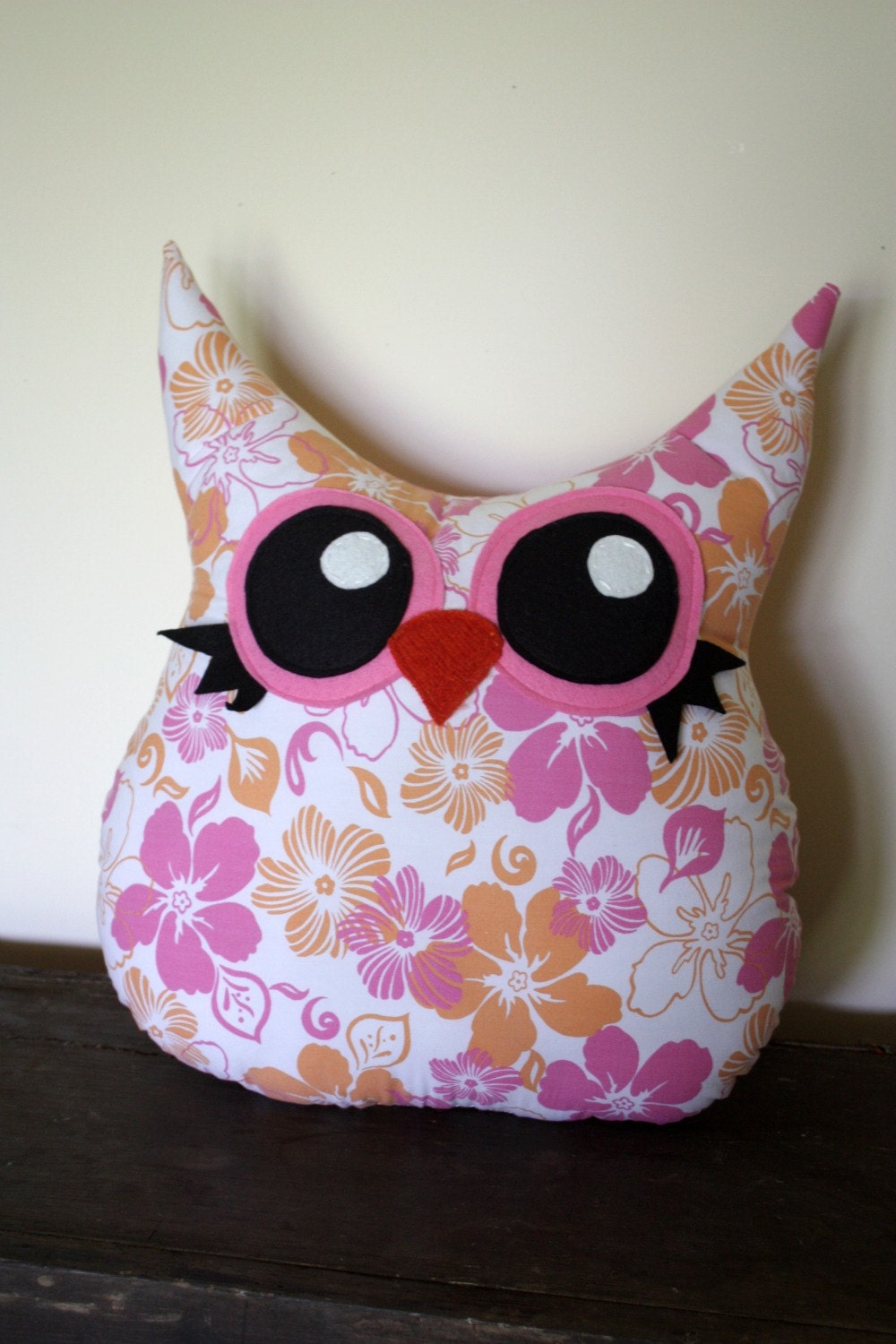 owl pillow plush, owl stuffed animal, owl decor, handmade owl, stuffed owl
