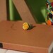vintage yellow rose sage-green ring.