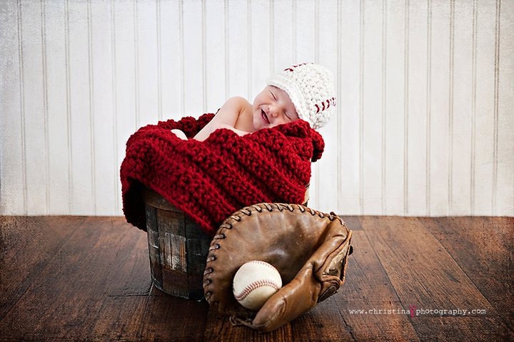 Baseball Newsboy Cap (Newborn or 0-3 months)