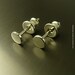 Small 4.5 mm Silver Sterling earrings : studs, handmade, cute, small