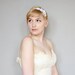 White Lace Headband - Ariadne - Bridal Headband - Hair Piece Fascinator For Her