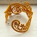 Lace Bracelet - Chloe Cuff in Mustard - Yellow Lace Bracelet - Bridesmaid Cuff