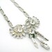 Vintage BOGOFF Drop Necklace Clear Rhinestones 1940s or 1950s Signed