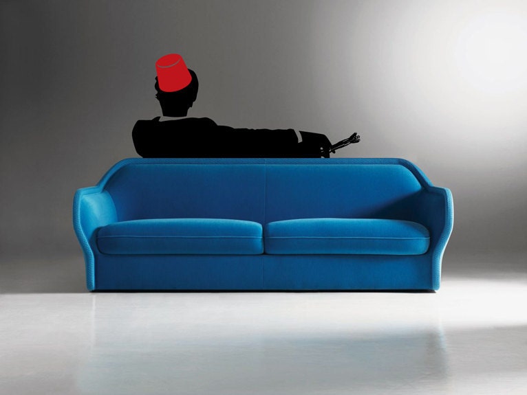 Giant Mad Man with a box wall art decal