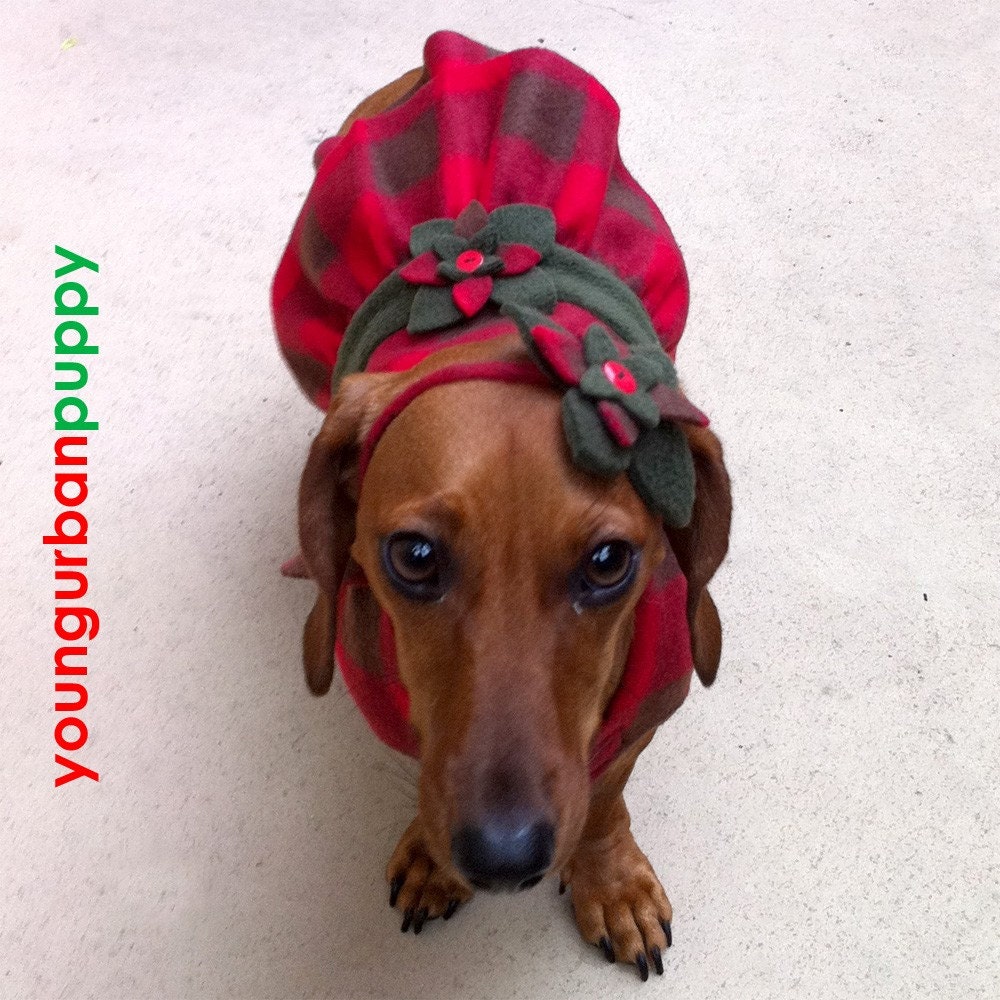 CLEARANCE SALE The HUNTRESS Plaid Christmas Dress for Dogs