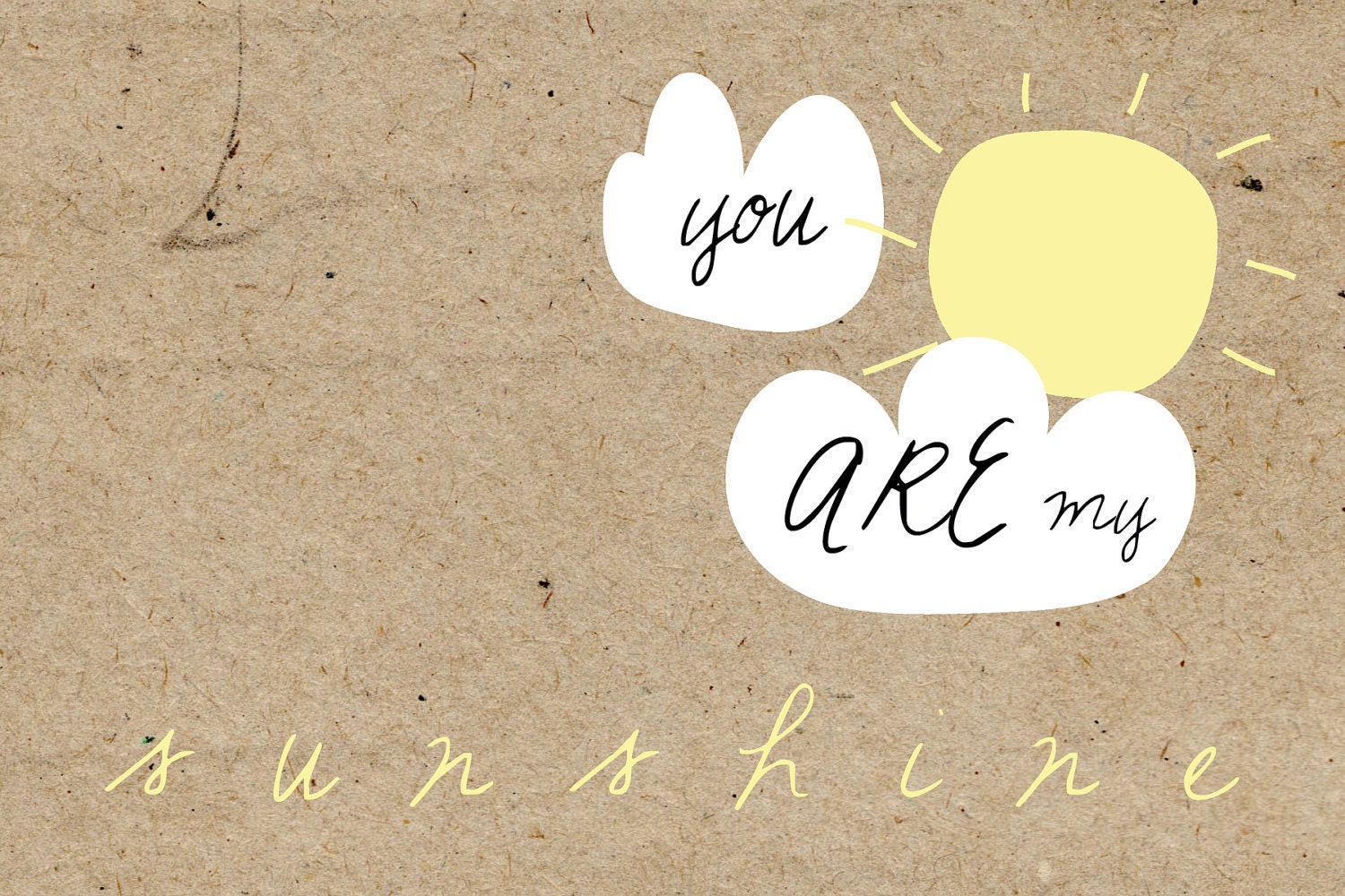 YOU are my SUNSHINE Custom Personalised Double Sided Printable Invitation