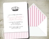 VINTAGE PRINCESS Custom Personalised Printable Invitation