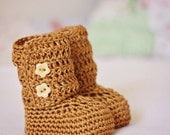 Crochet Baby Booties - Baby Ankle Boots ready to wear (0-6 months)