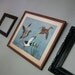 Recycled Book and Vintage Print 8-bit Art - Duck Hunt
