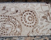 Fabric Postcard Aboriginal Art