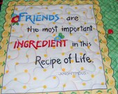 Mary Engelbreit Quilted Wall Hanging, Life is a Bowl of Cherries,