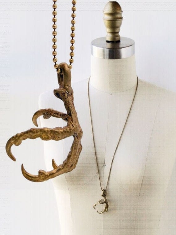 Buy necklaces - Crow Bird / Magpie Bird Claw Necklace