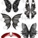 Wicked Witch Scary Fairy Wings Bat Dragon Digital Collage Sheet Enchanted Halloween Vintage Clip Art Scrap