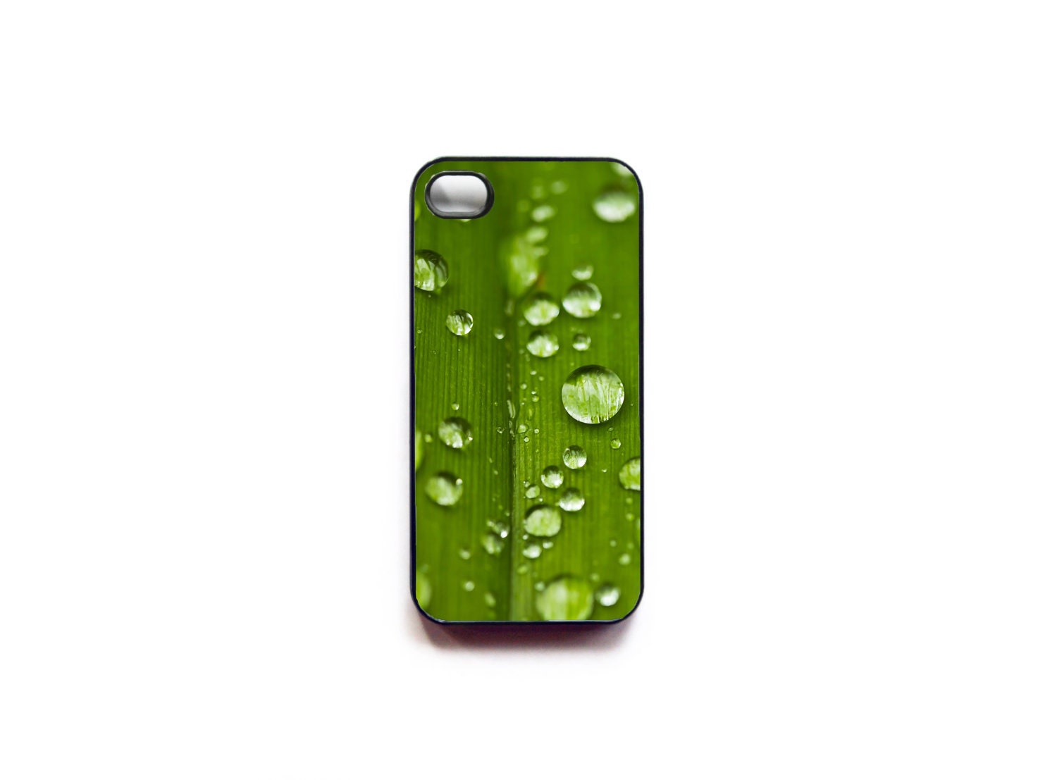 Emerald Green iphone 4 case - plastic case for gardens - gift for women - rustic spring iphone 4 case