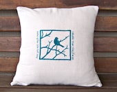 Scripture Bird Pillow