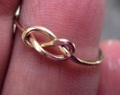 Jewelry, 10kt solid gold infinity knot ring,  love knot, never ending, celtic, lovers knot ring, 18g,