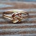 Etsy jewelry, love KNOT ring, celtic,14kt gf, arg ss,with priority shipping upgrade