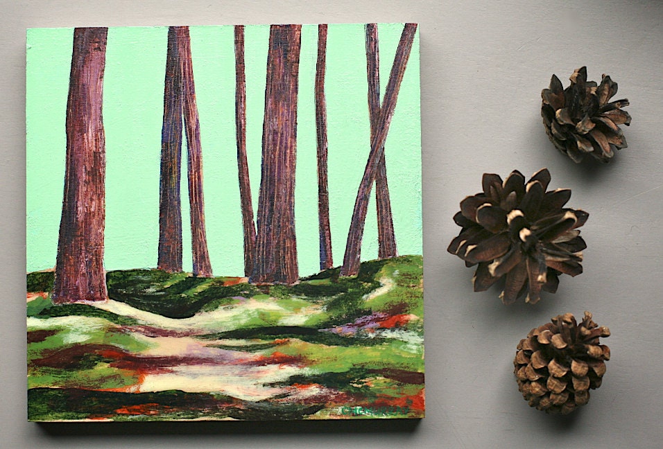 summer hike, 5 x 5 original