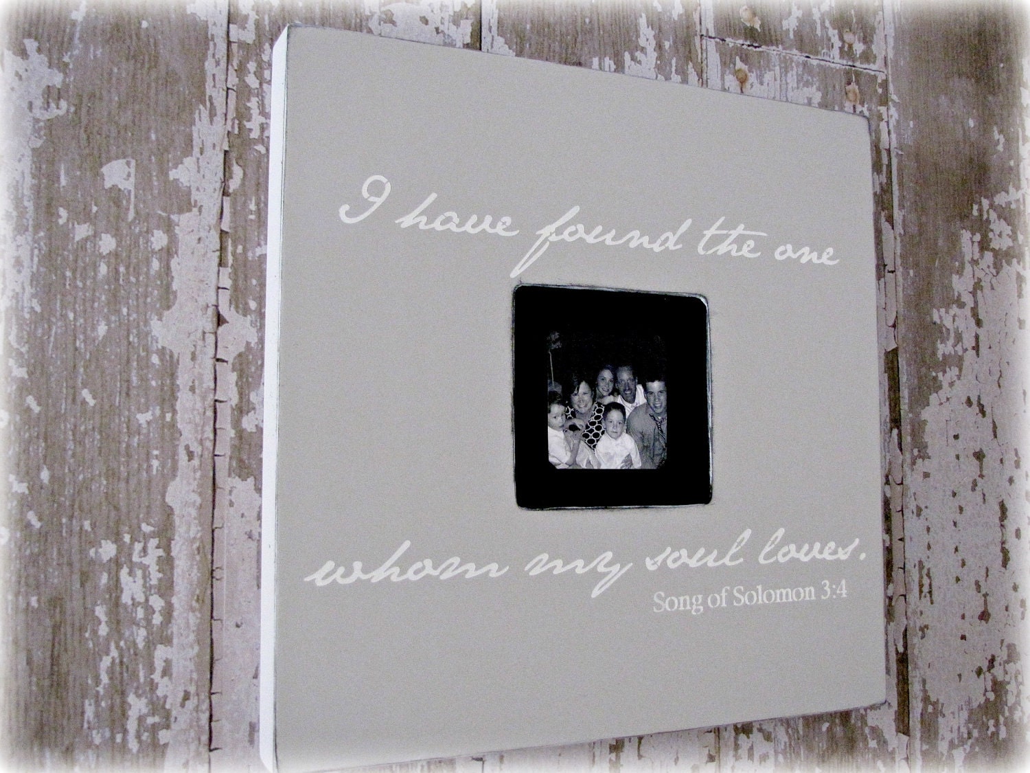 Song of Solomon- I Have Found The One Whom My Soul Loves- Large Shadowbox Frame-Picture Frame