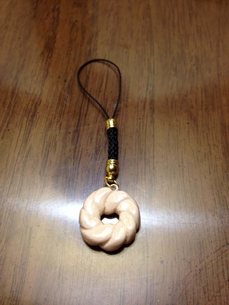 Yummy French Cruller Cell Phone Charm