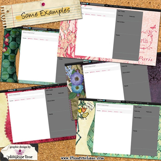 Prefab Twitter Background - Select a Theme