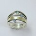 Sterling silver mothers ring with garnet, citrine and blue topaz gemstones - birthstones ring - What makes you smile.