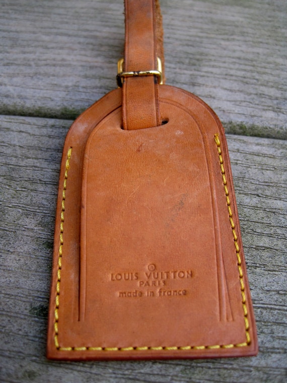 Louis Vuitton Luggage Tag by DecadesOfDesire on Etsy