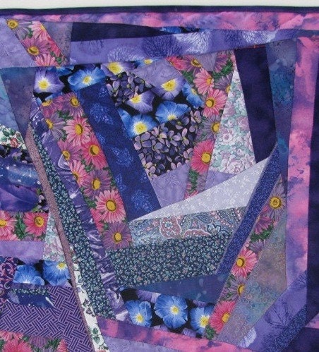 Crazy Quilt Small Quilt Art Wall Hanging