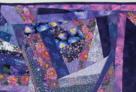 Crazy Quilt Small Quilt Art Wall Hanging