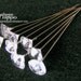 Set of 8 GORGEOUS Clear Gem Decorative Stick Pins