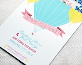 Save the Date Sample - Hot Air Balloon