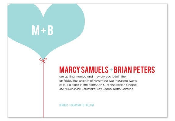 DIY Printable Wedding Invitation Set - Cheerfuly Whimsical